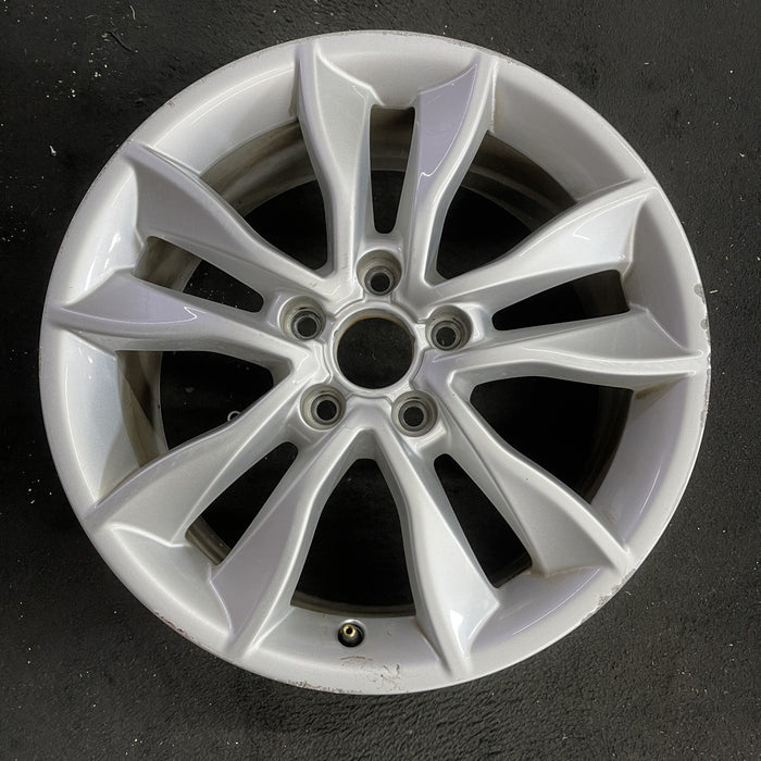 17" AUDI A3 09-13 17x7.5 , 5 spoke, double Original OEM Wheel Rim - Angle View