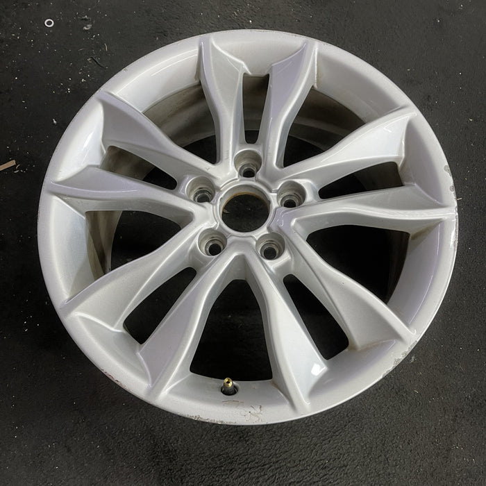 17" AUDI A3 09-13 17x7.5 , 5 spoke, double Original OEM Wheel Rim - Side Profile