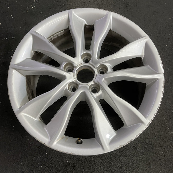 17" AUDI A3 09-13 17x7.5 , 5 spoke, double Original OEM Wheel Rim - Side Profile