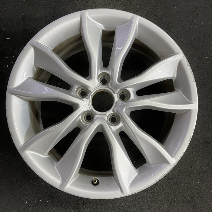17" AUDI A3 09-13 17x7.5 , 5 spoke, double Original OEM Wheel Rim - Angle View