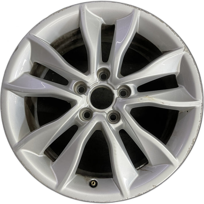 17" AUDI A3 09-13 17x7.5 , 5 spoke, double Original OEM Wheel Rim - Front View