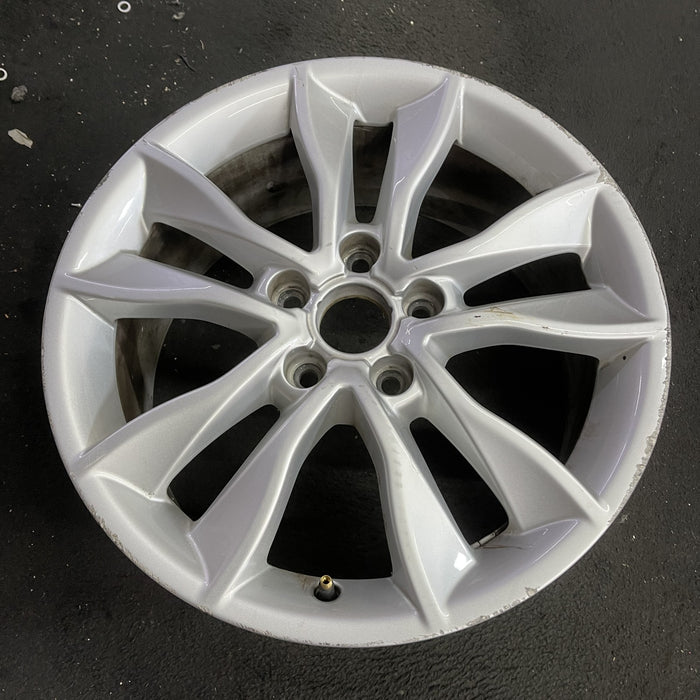 17" AUDI A3 09-13 17x7.5 , 5 spoke, double Original OEM Wheel Rim - Side Profile