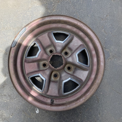 14" CUTLASS 78-83 14x6, Super Stock Original OEM Wheel Rim - Front View