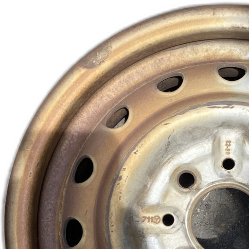 13" FIAT 124 73-74 Cpe Original OEM Wheel Rim - Angle View