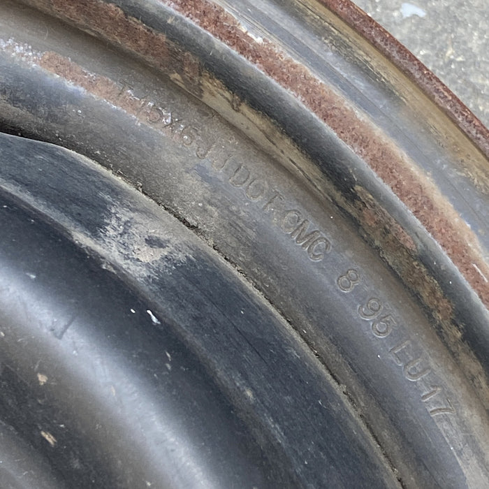 15" 4 RUNNER 91 15x6, styled Original OEM Wheel Rim - Back View