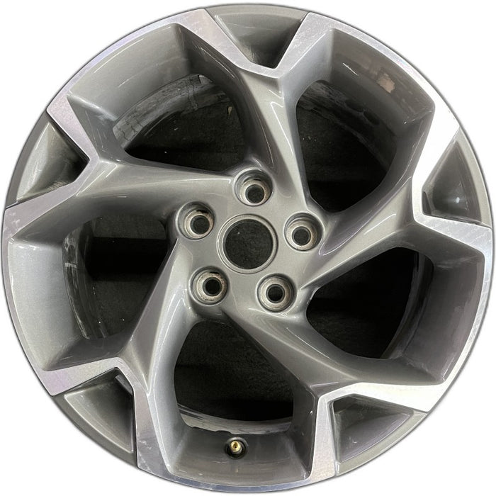 17" TRAX 24 17x7.5 gray opt Q7D Original OEM Wheel Rim - Front View