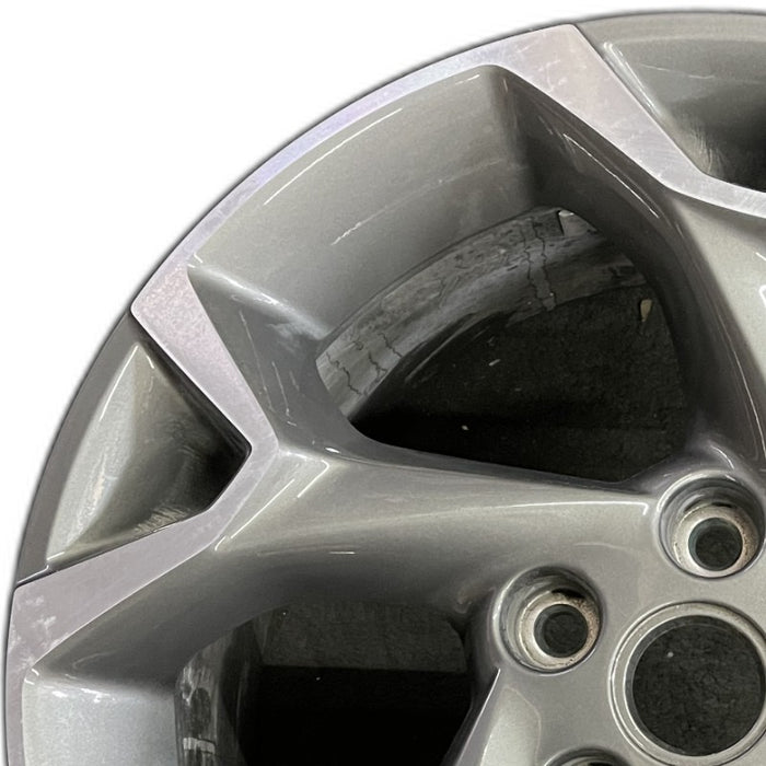 17" TRAX 24 17x7.5 gray opt Q7D Original OEM Wheel Rim - Angle View