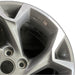 17" TRAX 24 17x7.5 gray opt Q7D Original OEM Wheel Rim - Side Profile