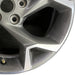 17" TRAX 24 17x7.5 gray opt Q7D Original OEM Wheel Rim - Close-Up Detail