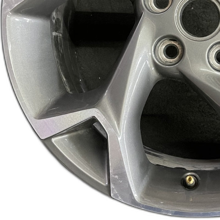 17" TRAX 24 17x7.5 gray opt Q7D Original OEM Wheel Rim - Back View