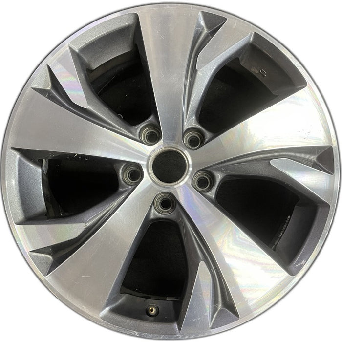 18" ASCENT 19-22 18x7.5 alloy w/machined face Original OEM Wheel Rim - Front View