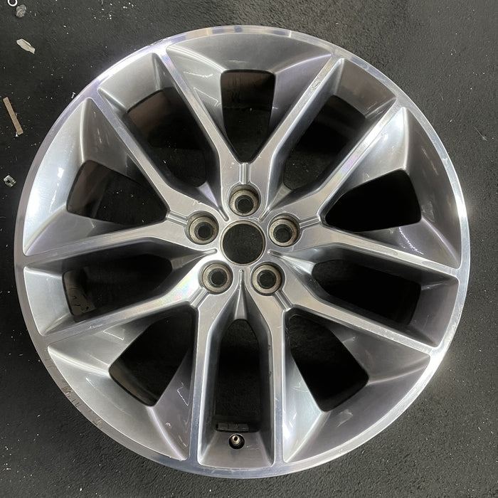 20" EDGE 15-16 20x8 , , , 5 Y spoke Original OEM Wheel Rim - Angle View