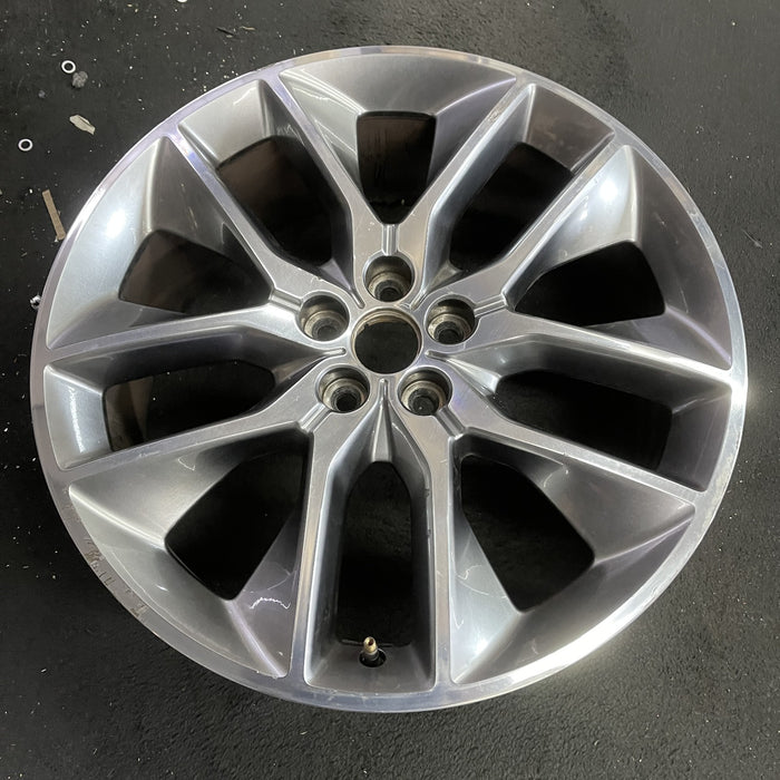 20" EDGE 15-16 20x8 , , , 5 Y spoke Original OEM Wheel Rim - Side Profile