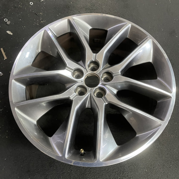 20" EDGE 15-16 20x8 , , , 5 Y spoke Original OEM Wheel Rim - Side Profile