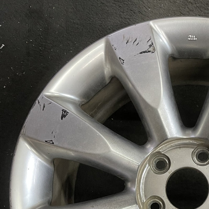 18" INFINITI M35 06-07 18x8 alloy 8 spoke gloss finish Original OEM Wheel Rim - Side Profile