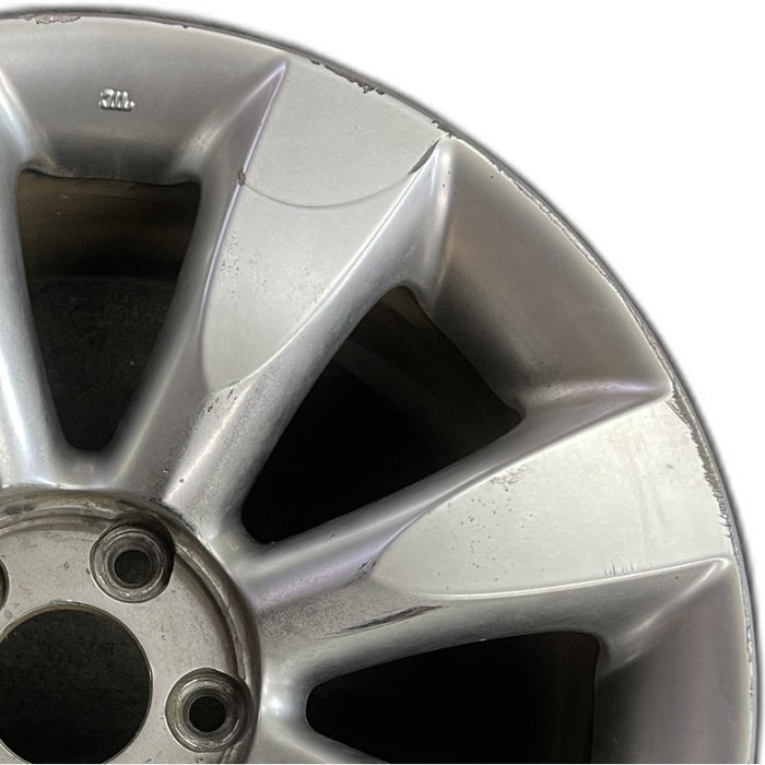18" INFINITI M35 06-07 18x8 alloy 8 spoke gloss finish Original OEM Wheel Rim - Side Profile