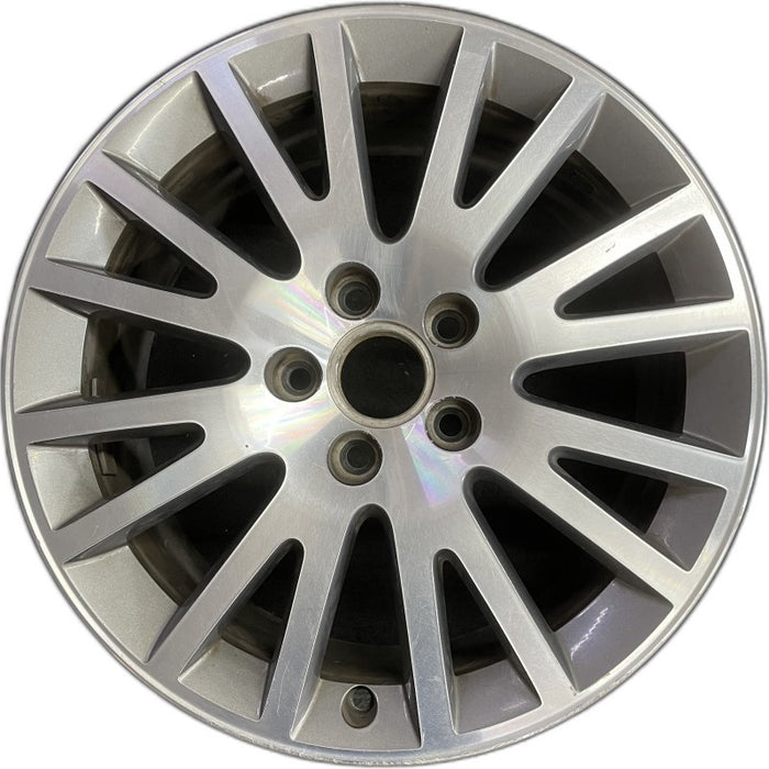 17" AUDI A3 06-13 17x7.5 alloy 16 spoke w/ inlay Original OEM Wheel Rim - Front View