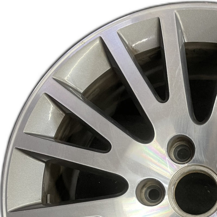 17" AUDI A3 06-13 17x7.5 alloy 16 spoke w/ inlay Original OEM Wheel Rim - Angle View