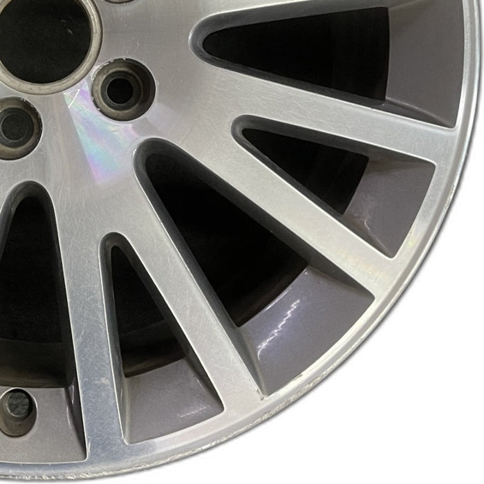 17" AUDI A3 06-13 17x7.5 alloy 16 spoke w/ inlay Original OEM Wheel Rim - Close-Up Detail