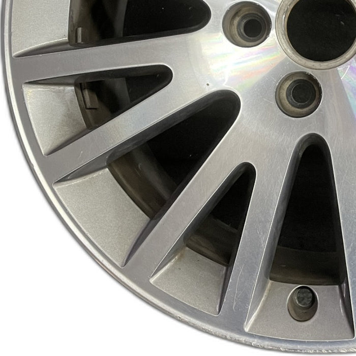17" AUDI A3 06-13 17x7.5 alloy 16 spoke w/ inlay Original OEM Wheel Rim - Back View