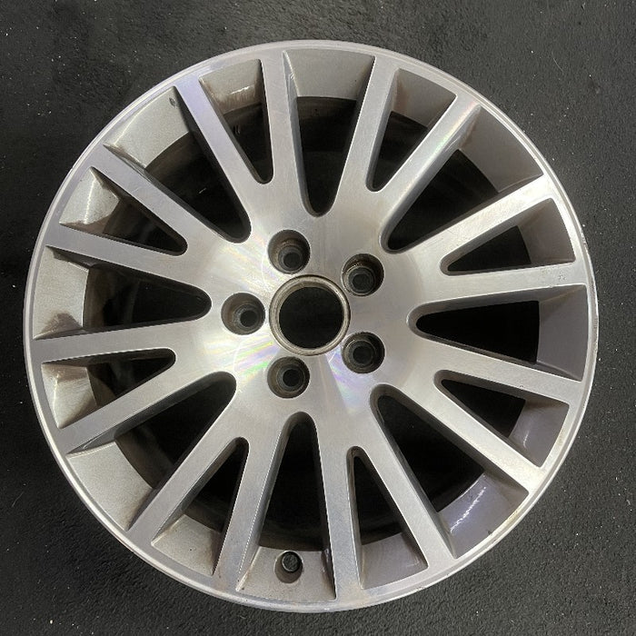 17" AUDI A3 06-13 17x7.5 alloy 16 spoke w/ inlay Original OEM Wheel Rim - Front View