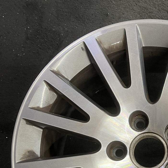 17" AUDI A3 06-13 17x7.5 alloy 16 spoke w/ inlay Original OEM Wheel Rim - Side Profile