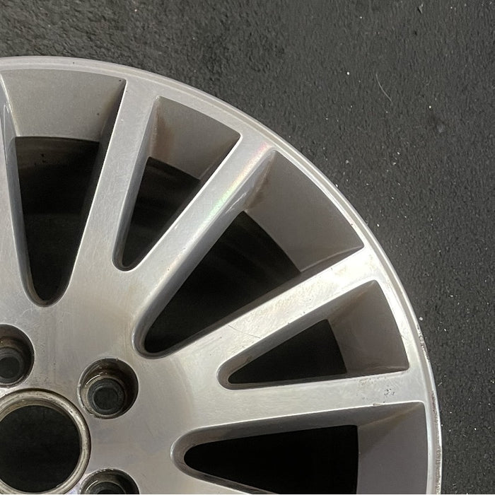 17" AUDI A3 06-13 17x7.5 alloy 16 spoke w/ inlay Original OEM Wheel Rim - Close-Up Detail