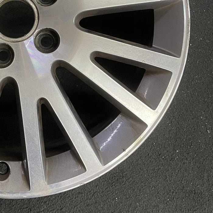 17" AUDI A3 06-13 17x7.5 alloy 16 spoke w/ inlay Original OEM Wheel Rim - Back View