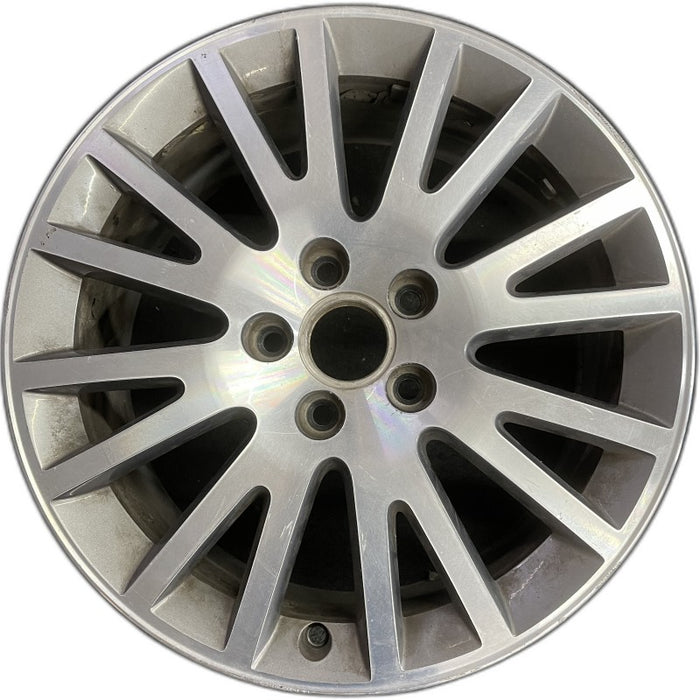 17" AUDI A3 06-13 17x7.5 alloy 16 spoke w/ inlay Original OEM Wheel Rim - Front View