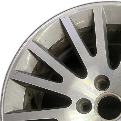 17" AUDI A3 06-13 17x7.5 alloy 16 spoke w/ inlay Original OEM Wheel Rim - Angle View