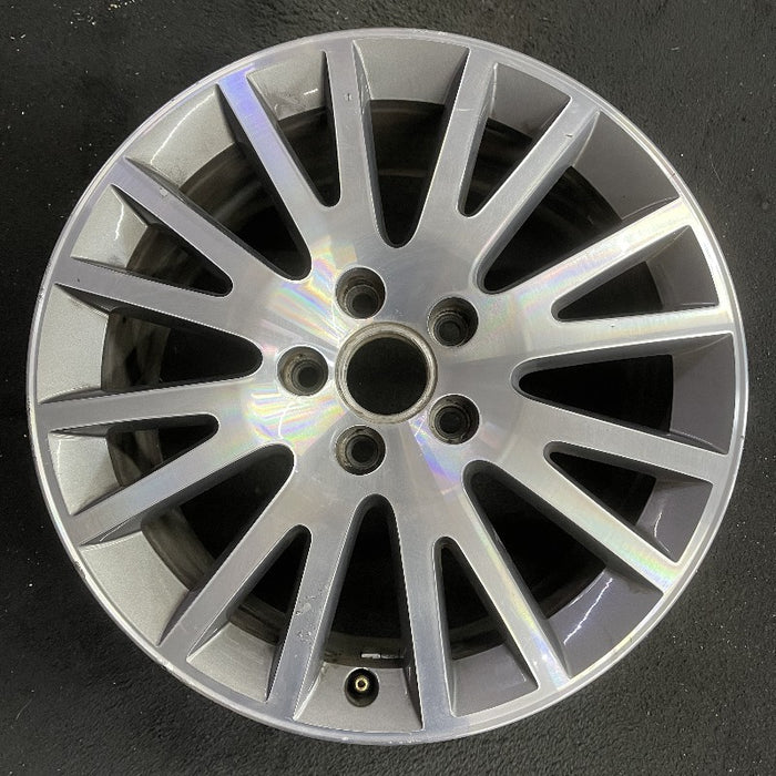 17" AUDI A3 06-13 17x7.5 alloy 16 spoke w/ inlay Original OEM Wheel Rim - Front View
