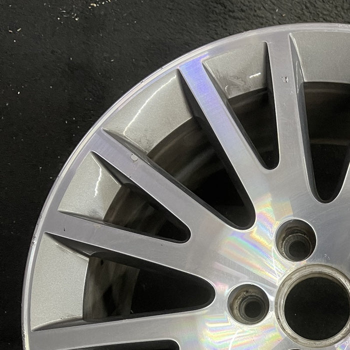 17" AUDI A3 06-13 17x7.5 alloy 16 spoke w/ inlay Original OEM Wheel Rim - Side Profile