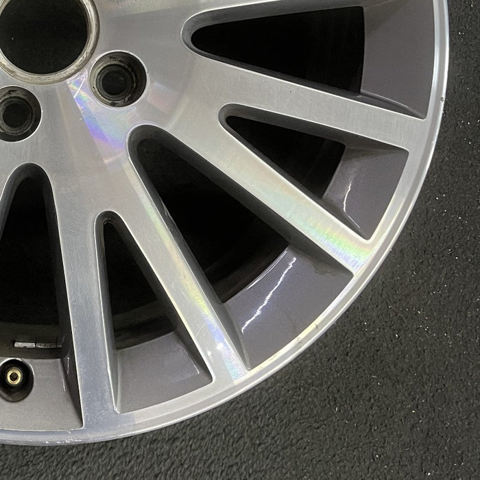 17" AUDI A3 06-13 17x7.5 alloy 16 spoke w/ inlay Original OEM Wheel Rim - Back View