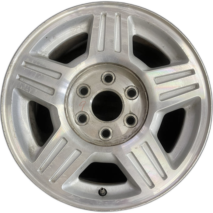 17" AVALANCHE 1500 07-08 17x7.5", aluminum, , double groove in each spoke - Front View