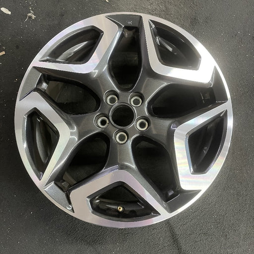 18" XV CROSSTREK 18 18x7 alloy w/machined face Limited dark gray Original OEM - Front View