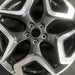 18" XV CROSSTREK 18 18x7 alloy w/machined face Limited dark gray Original OEM - Angle View