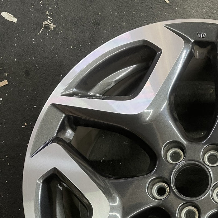 18" XV CROSSTREK 18 18x7 alloy w/machined face Limited dark gray Original OEM - Side Profile