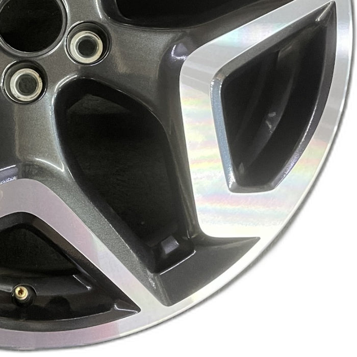 18" XV CROSSTREK 18 18x7 alloy w/machined face Limited dark gray Original OEM - Close-Up Detail