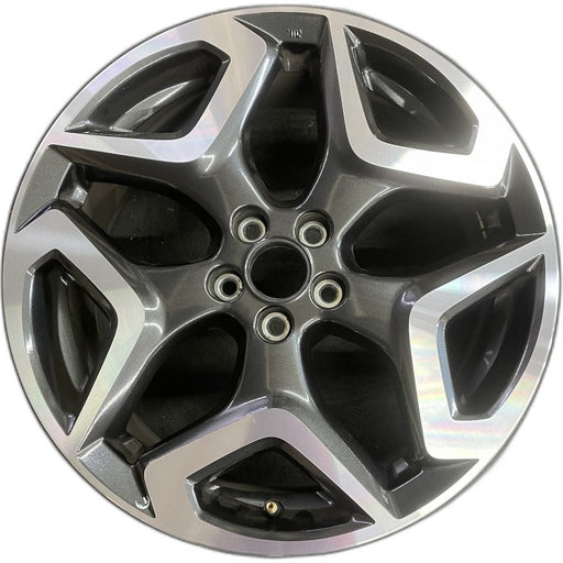 18" XV CROSSTREK 18 18x7 alloy w/machined face Limited dark gray Original OEM - Front View