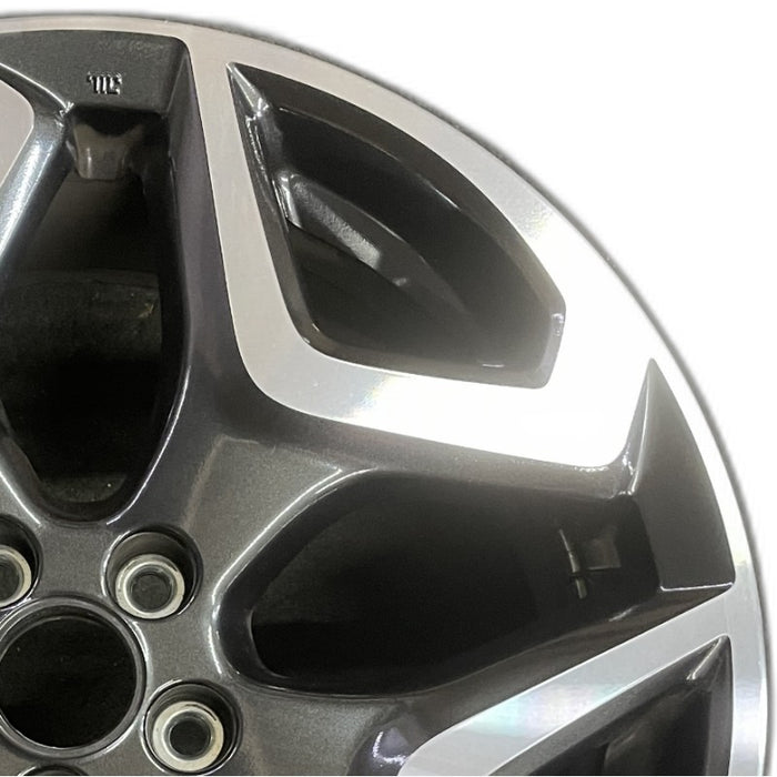 18" XV CROSSTREK 18 18x7 alloy w/machined face Limited dark gray Original OEM - Side Profile