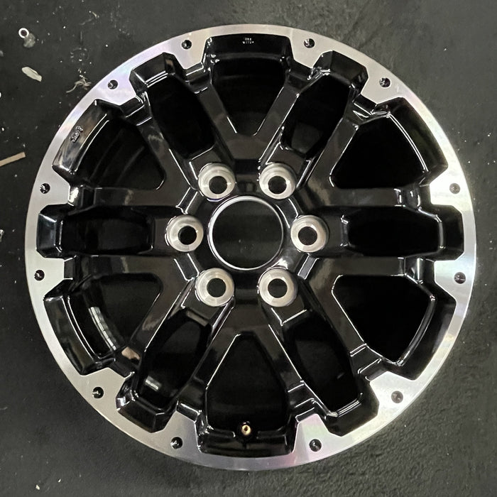 18" SEQUOIA 23-24 18x7.5, 6 double spoke, black Original OEM Wheel Rim - Angle View