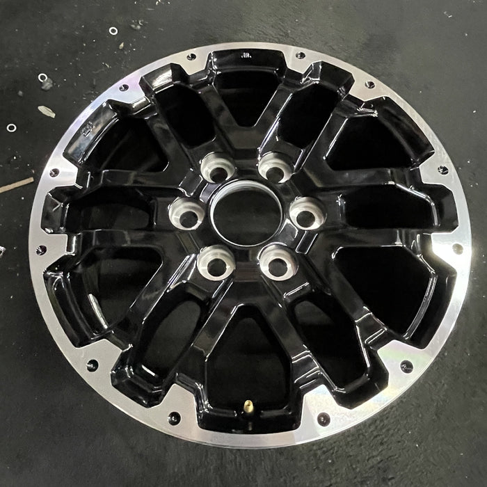 18" SEQUOIA 23-24 18x7.5, 6 double spoke, black Original OEM Wheel Rim - Side Profile