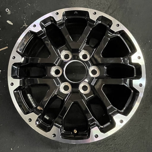 18" SEQUOIA 23-24 18x7.5, 6 double spoke, black Original OEM Wheel Rim - Angle View
