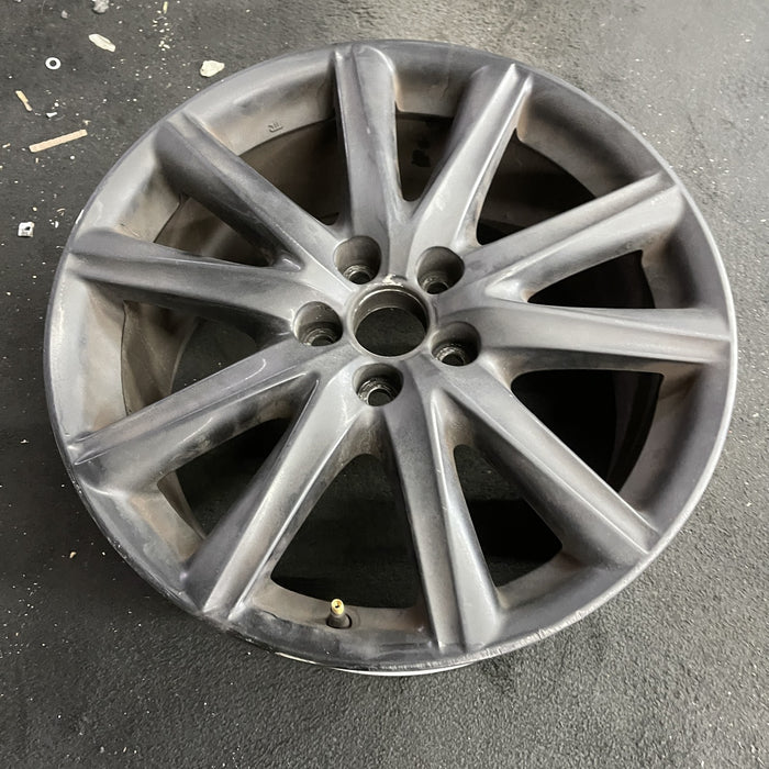 19" LEXUS GS350 13-14 19x9 , 10 spoke Original OEM Wheel Rim - Side Profile