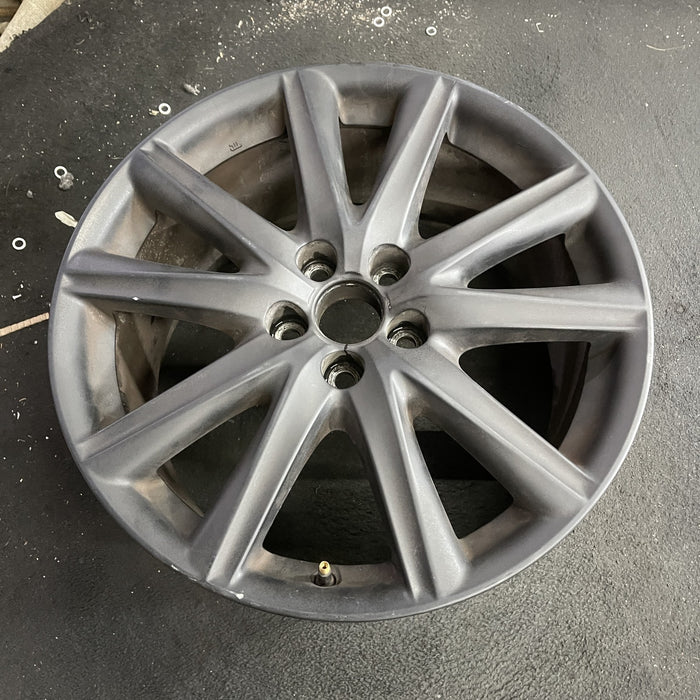 19" LEXUS GS350 13-14 19x9 , 10 spoke Original OEM Wheel Rim - Side Profile