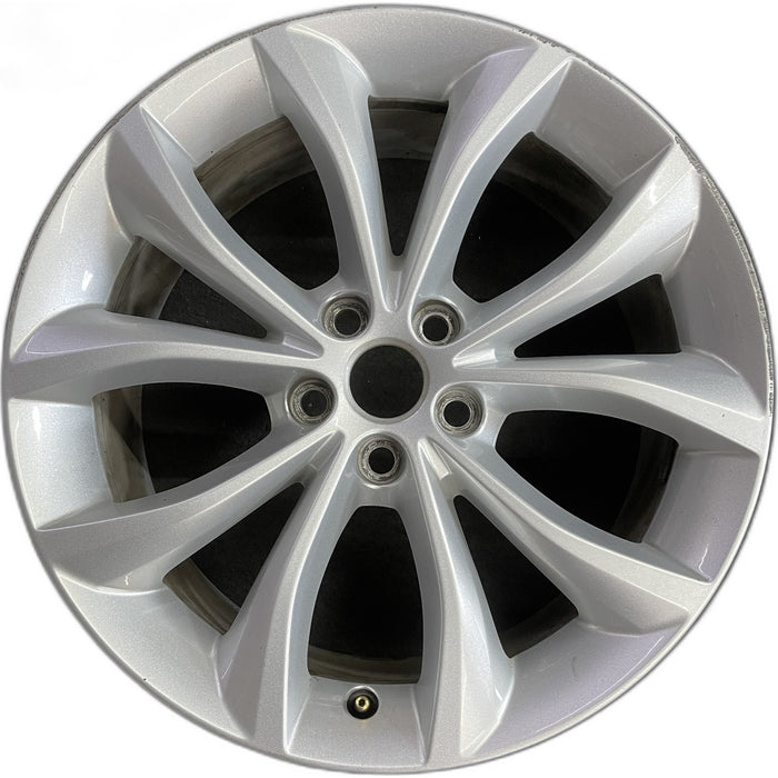 18" XF 17-19 18x8 , 5 V spoke Original OEM Wheel Rim - Front View
