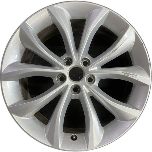 18" XF 17-19 18x8 , 5 V spoke Original OEM Wheel Rim - Front View