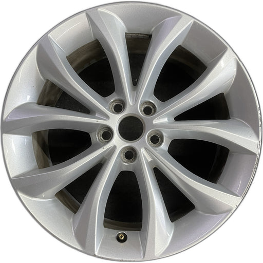 18" XF 17-19 18x8 , 5 V spoke Original OEM Wheel Rim - Front View