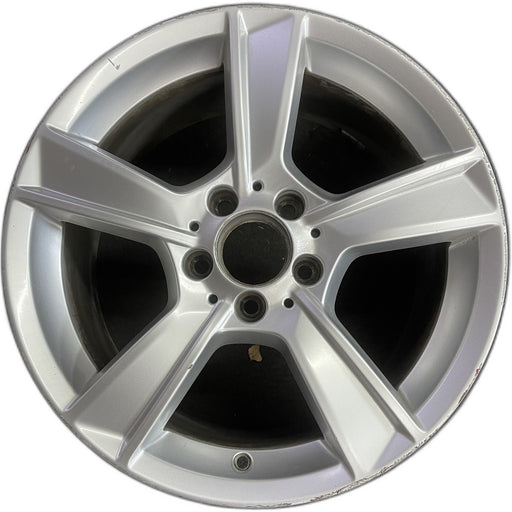 17" MERCEDES C-CLASS 12 204 Type; C250, 17x8.5, 5 spoke Original OEM Wheel Rim - Front View