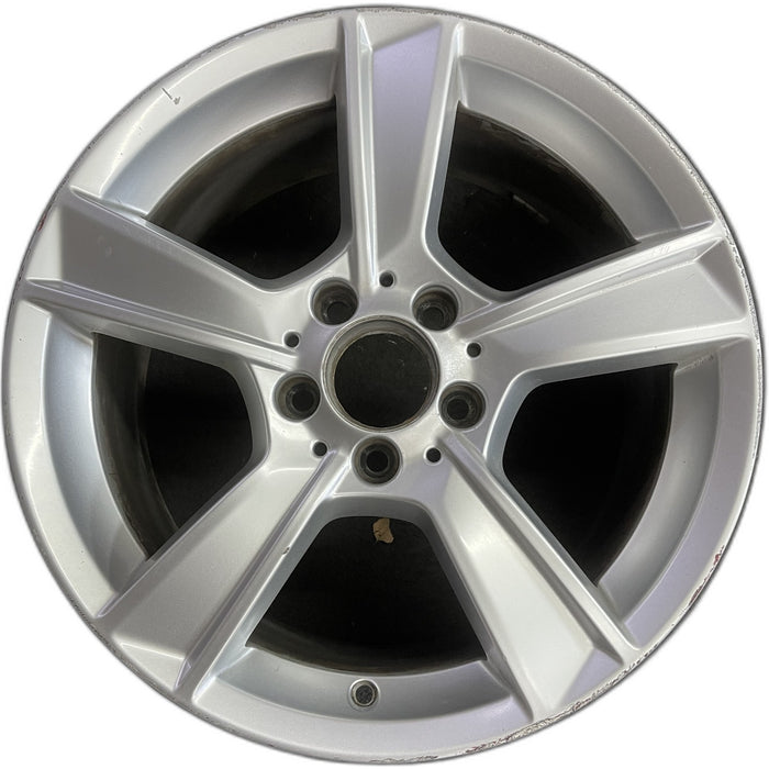17" MERCEDES C-CLASS 12 204 Type; C250, 17x8.5, 5 spoke Original OEM Wheel Rim - Front View
